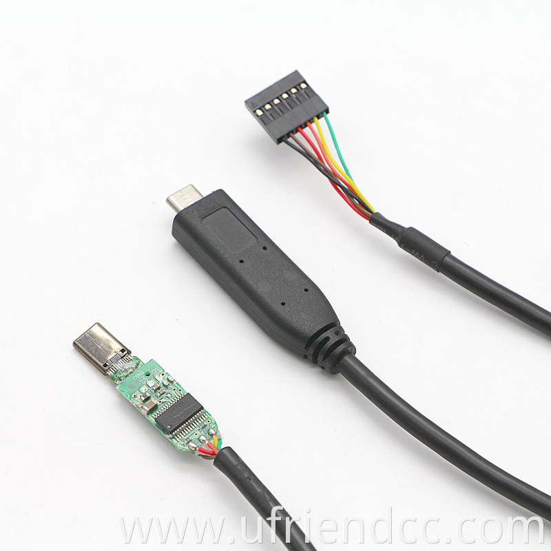 Custom Update 5V 3.3V FTDI FT232RL USB Type C to Uart TTL Serial Converter Cable